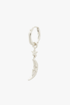 Moon & Star Earring Silver