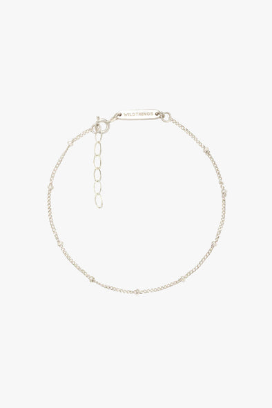 Stud Chain Bracelet Silver