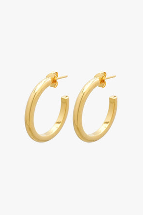 Wanderlust Classic Hoops Gold Plated (24mm)