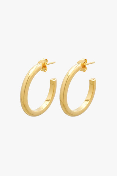 Wanderlust Classic Hoops Gold Plated (24mm)