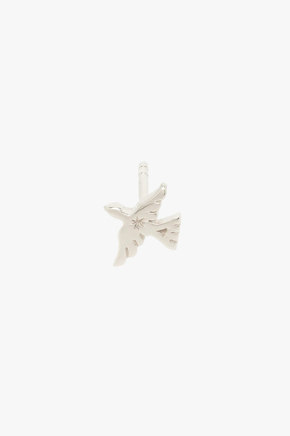 Lucky Swallow Stud Silver