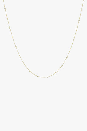 Stud Chain Necklace Goldplated