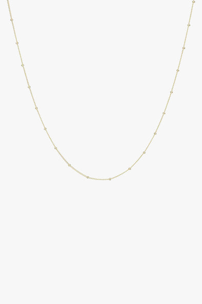 Stud Chain Necklace Goldplated