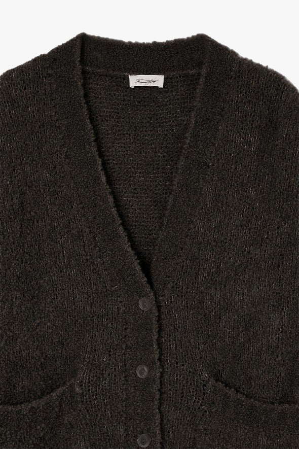 Zolly Long Cardigan Charcoal Melange