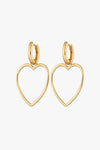 Jamie Earrings Heart Gold