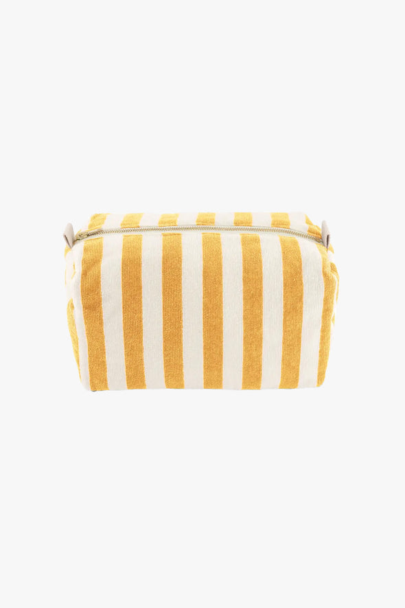 Vic Pouch Mustard Striped Toilet Bag