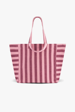 Elisa Bag Stripes Burgundy/Bubblegum Pink