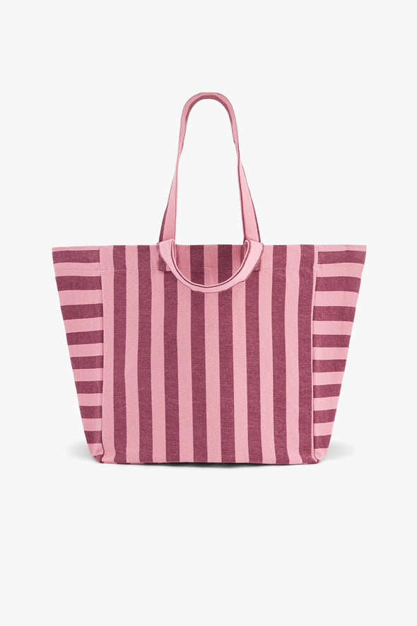 Elisa Bag Stripes Burgundy/Bubblegum Pink