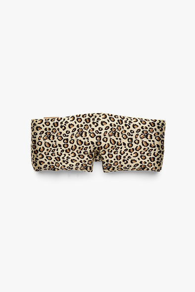 Leopard Pure Silk Sleep Mask Headband