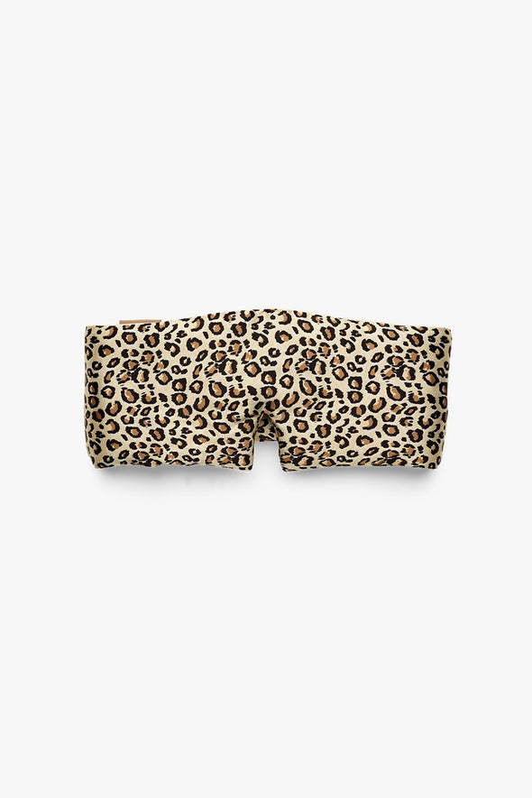 Leopard Pure Silk Sleep Mask Headband