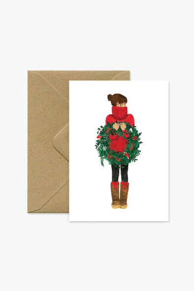 Xmas Girl Crown Card