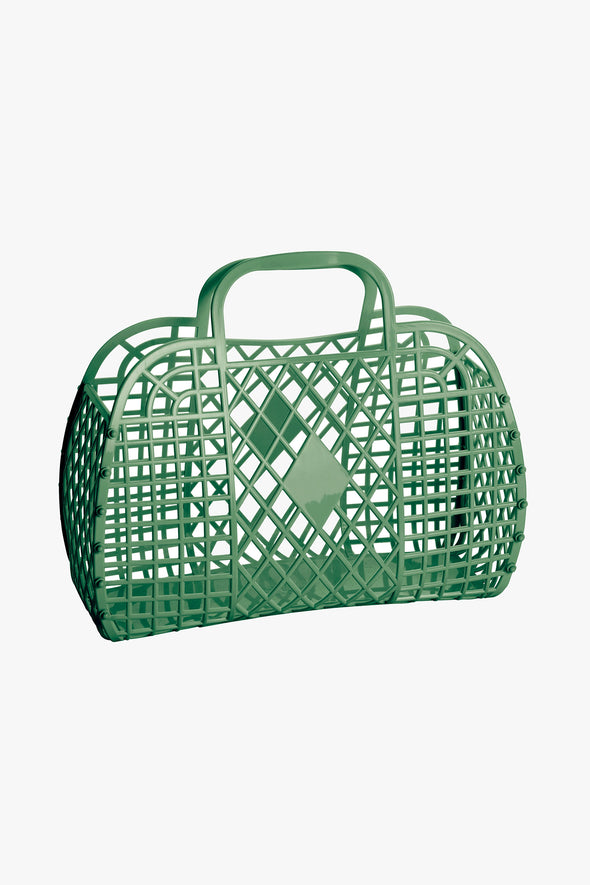 Retro Basket Jelly Bag Large Olive