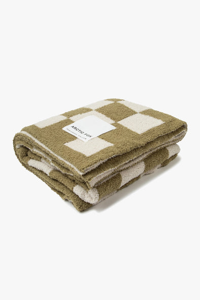 The Teddy Throw Khaki Check