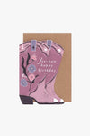Cowboy Boots Birthday Card