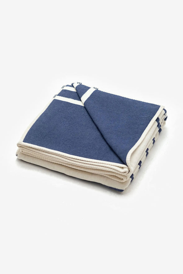 Navy Stripe Blanket