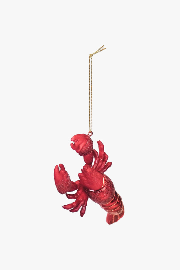 Xmas Hanger Glass Lobster