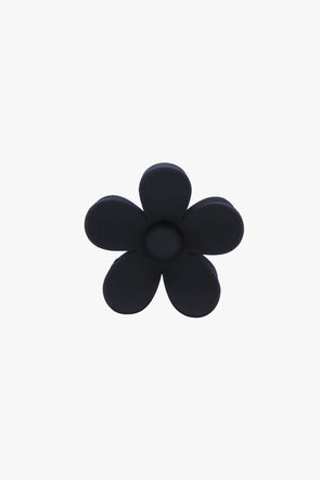 Flower Hair Clip Black