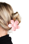 Flower Hair Clip Soft Pink