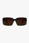 Ida Tortoise Green Brown Sunglasses