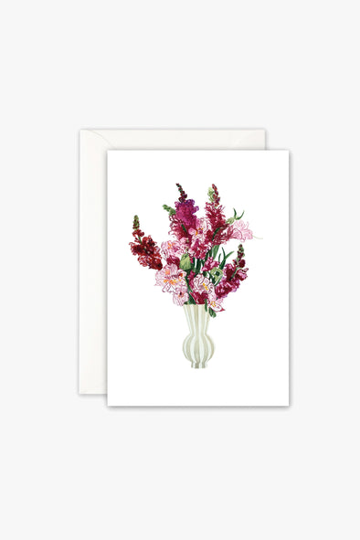 Pink Flower Bouquet Card