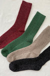 Winter Sparkle Socks Wine