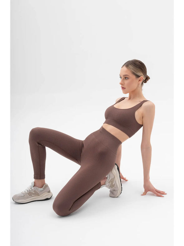 Rib Legging Coffee