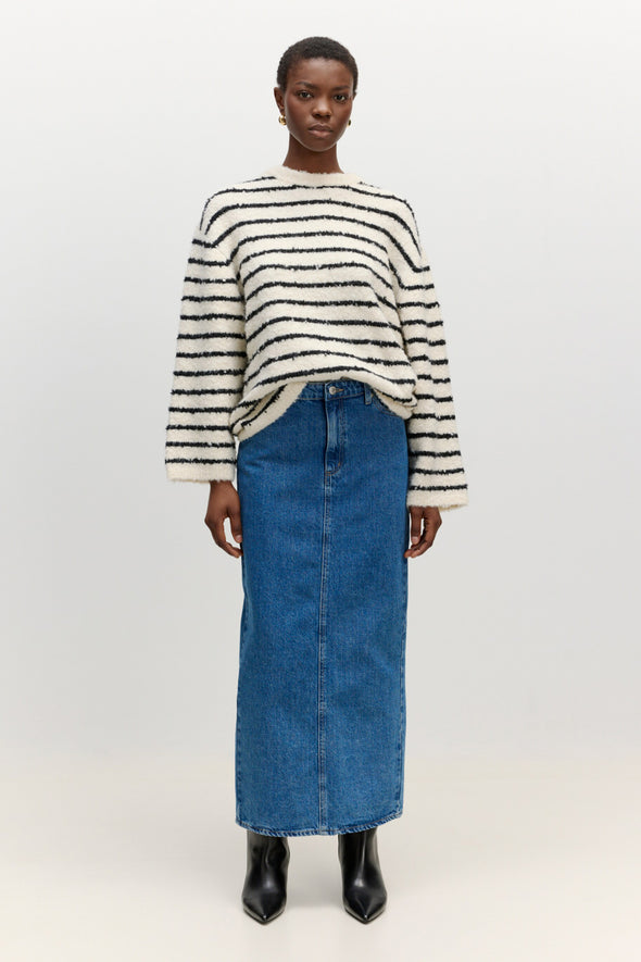 Suri Skirt Mid Dark Blue