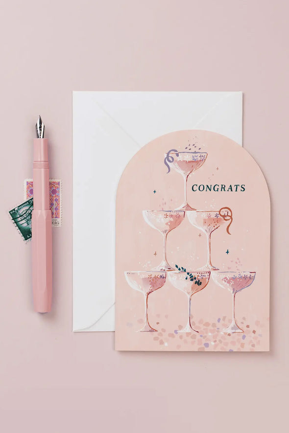 Champagne Congratulations Card