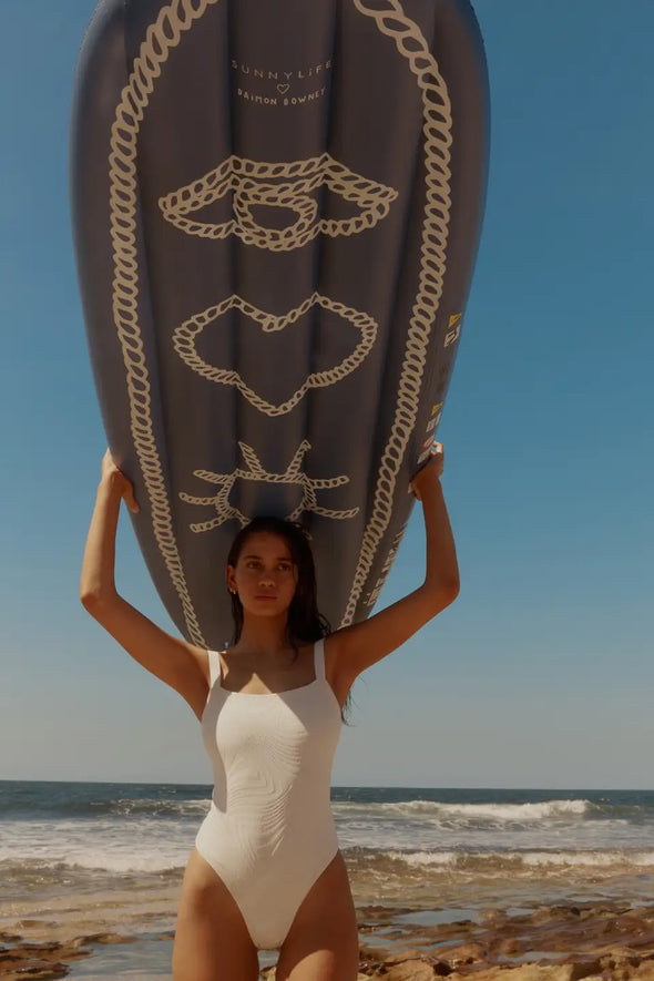 "I Love Sun" Inflatable Surf Mattress