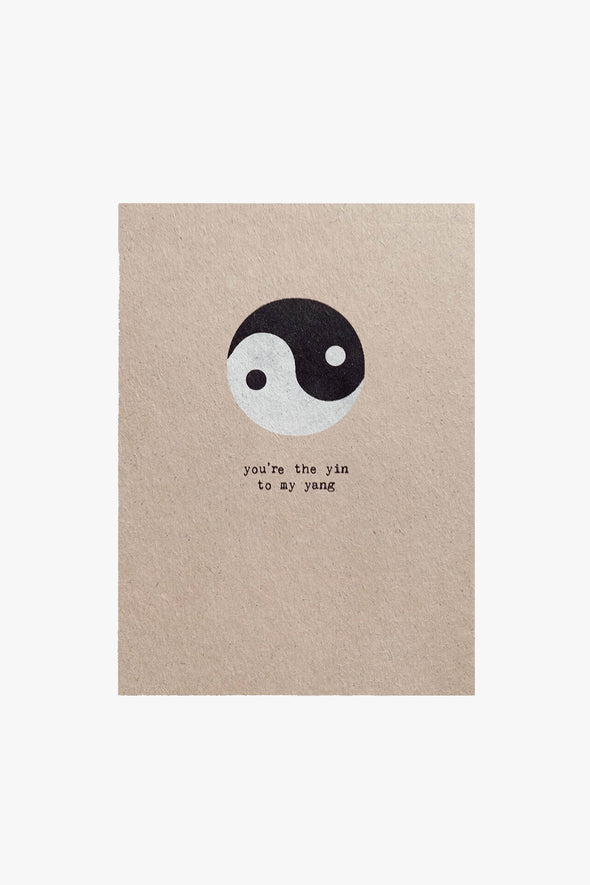 Yin To My Yang Card