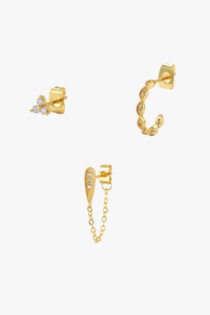 Culture Earring Set Gold