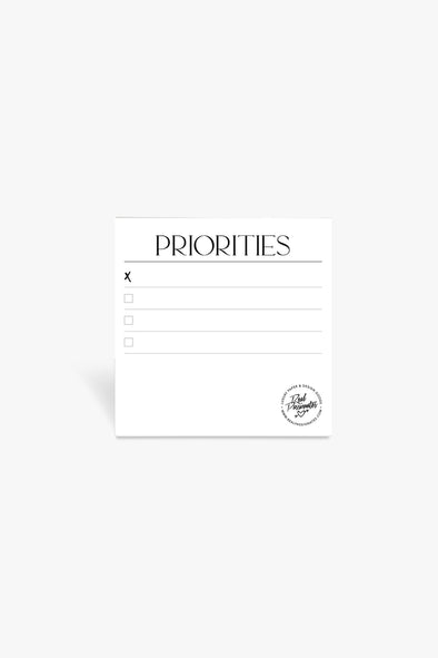 Priorities Sticky Notes