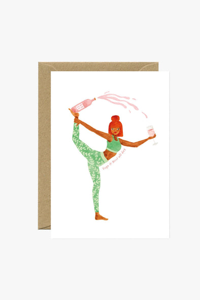 Yoga Rosé Card