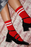 Red Tennis Organic Cotton Socks