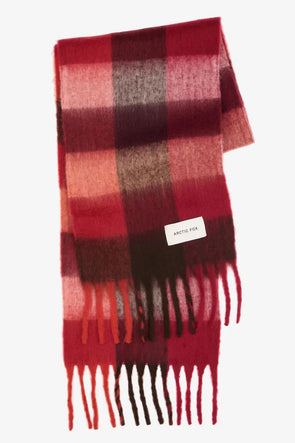 The Reykjavik Scarf Burgundy Check