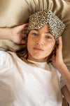 Leopard Pure Silk Sleep Mask Headband
