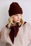 Merino Wool Triangle Scarf Dark Walnut