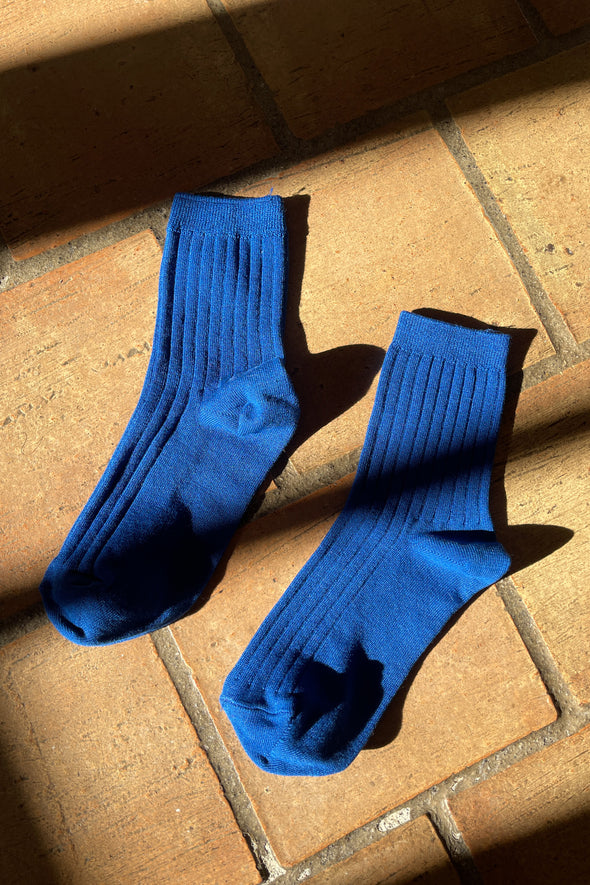 Her Socks Cobalt