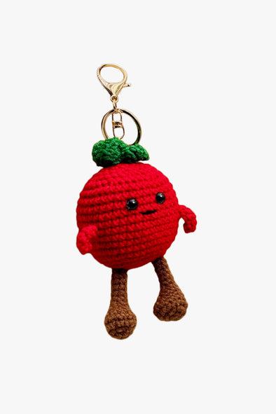 Crochet Tomato Bag Charm/ Keychain