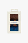 Fancy Check & Glitter Brown/Blue Socks