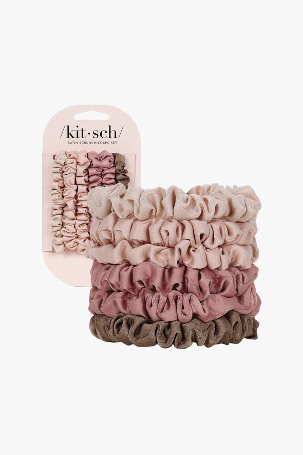 Ultra Petite Satin Scrunchies Terracotta