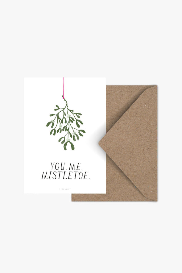 Mistletoe Postcard