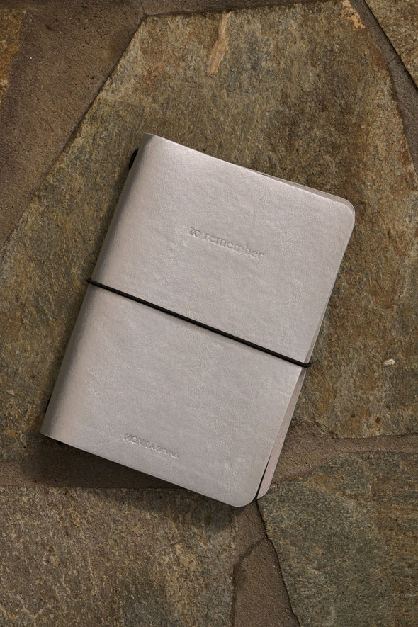 Vegan Leather Notebook Hematite