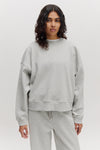 Emielia Oversized Sweater Light Grey Melange