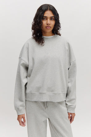 Oversized Emielia Sweater Grey Melange