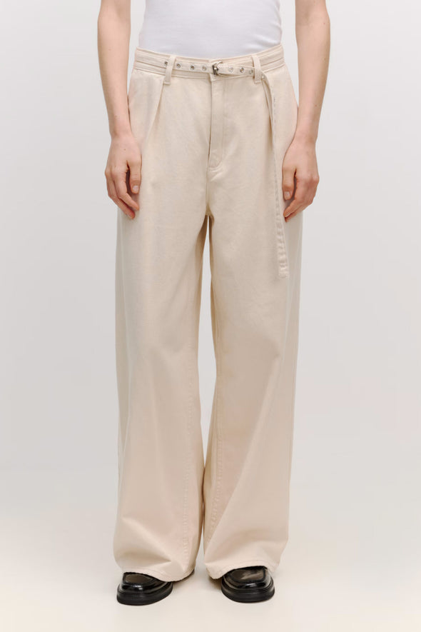 Juno Denim Trousers Natural Neps