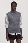 Alba Knit Veste Dark Grey