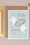 Tied The Knot Wedding Card