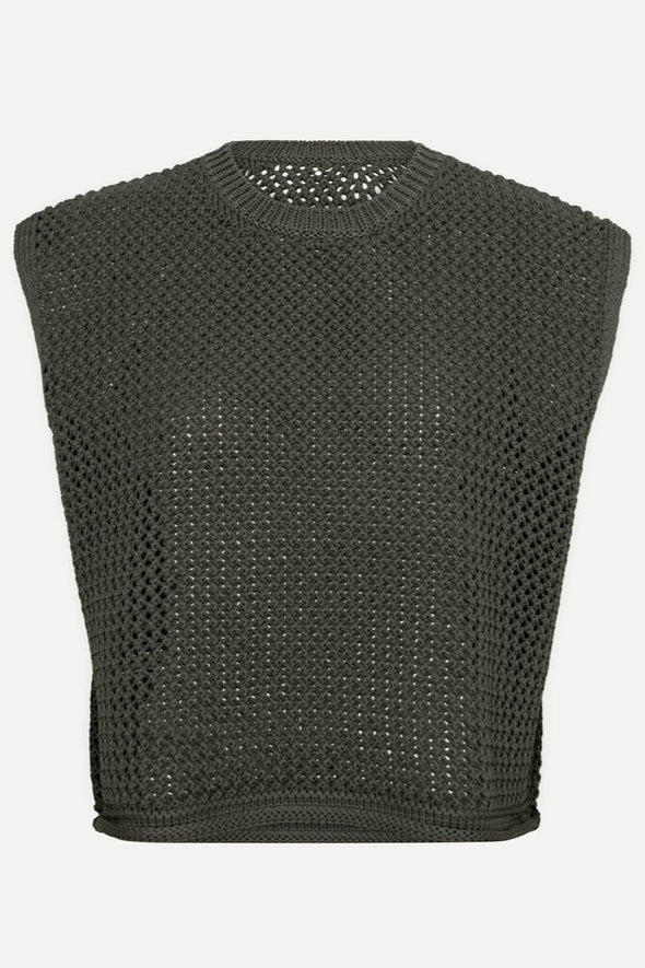 Mori Knit Top Khaki