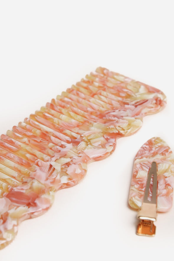 Hair Clip Rhubarb